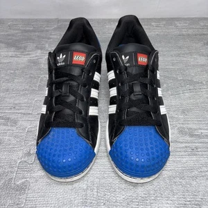 Adidas Superstar x Lego Sneaker Schuhe Jugend Größe 5 schwarz blau GY3324 - Bild 1 von 15