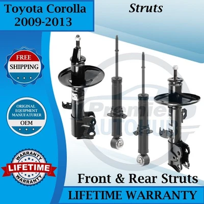 Puntales delanteros y traseros Monroe OEM para Toyota Corolla 2009-2013 garantía de por vida Foto 1 de 4