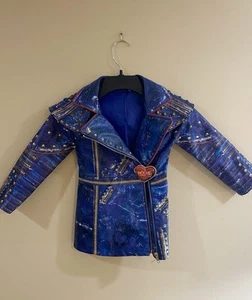 Disney Store Descendants 2 Evie lange Kunstlederjacke Kostüm Größe 4 - Bild 1 von 5