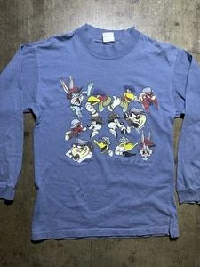 Abbigliamento vintage anni 90 Looney Tunes Acme The Talk Of The Town grande manica lunga - Foto 1 di 14
