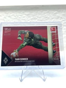 Tarjeta 118 Topps Now Bundesliga 2021-22 Yann Sommer /99 Borussia Mönchengladbach - Imagen 1 de 2