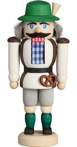 Casse-noisette bavaroise sur Oktoberfest, hauteur 12 cm, Erzgebi.. SV 11416 neuf - Picture 1 of 1