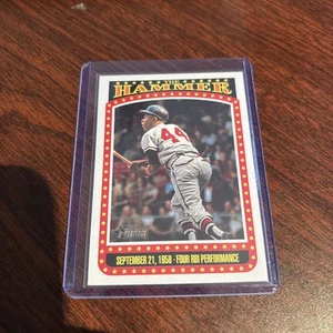2023 Topps Heritage High Number - The Hammer Hank Aaron #TH-4 - Picture 1 of 2