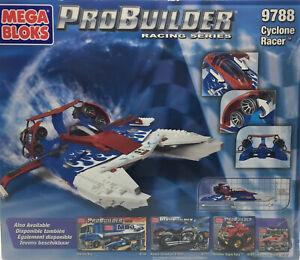 Mega Bloks Probuilder Racing Series Cyclone Racer Speed Boat Set 9788