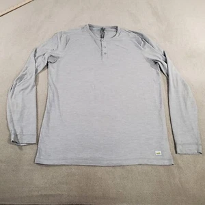 Vuori Hemd Herren Large grau Ease Performance Henley Langarm Stretch V194 * - Bild 1 von 11