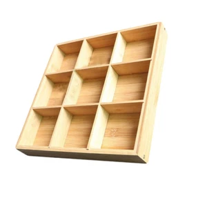 Appetizer Plates Divided Snack Containers Divided Serving Tray Wood - Picture 1 of 12
