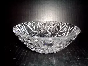 TIFFANY & Co CRYSTAL FACETED ROCK CUT SALAD BOWL 6" W - Picture 1 of 12