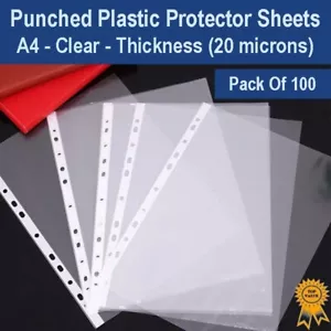 Hojas protectoras de plástico transparente A4 (luz 20 micras) - Imagen 1 de 7