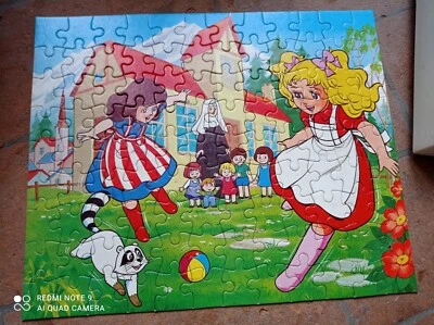 Puzzle MB Vintage Candy Candy Cartone Anni 80 Raro Vintage 100 Pezzi - Immagine 1 di 4