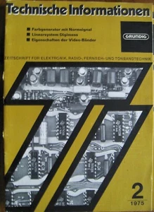 Grundig Technische Informationen Heft 2 von 1978 Zeitschrift für Elektronik.. - Bild 1 von 1