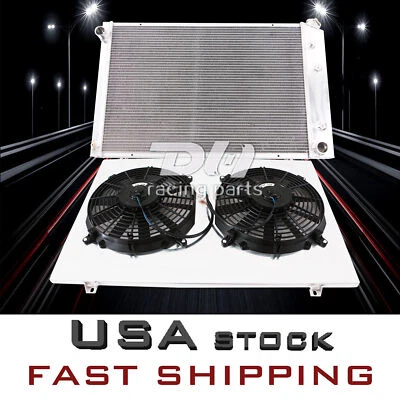 Ventilador de cubierta de radiador de 3 filas apto para camioneta Chevrolet C/K10 20 30 GMC V8 #716 1981-85 Foto 1 de 4