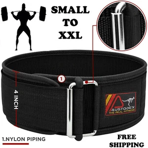 AUSTODEX Weight Lifting Belt Back Lumbar Support Strength Training Fitness Home - Picture 1 of 9