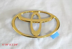 1998-2007 TOYOTA LAND CRUISER 24K GOLD PLATED REAR EMBLEM LOGO 75471-24131 - Bild 1 von 2