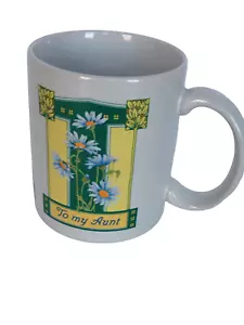 Taza de café Avon a mi tía idea de regalo del día de la madre flores amor sentimiento palabras - Imagen 1 de 9