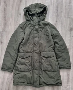 Napapijiri Khaki Green Womens Padded Parka Coat Jacket Size Small - Picture 1 of 13