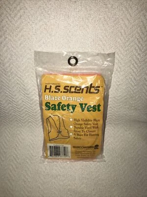 H.S.Scents Blaze Orange Safety Vest *NEW* - Image 1 of 4