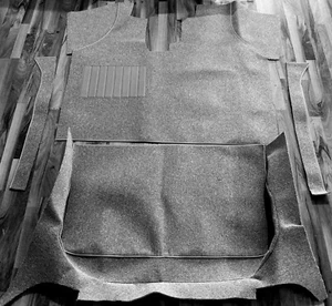   kompl. Teppich satz für Audi 60  - 75 - 90 Bj. 1965-1972 Fußmatten Schwarz - Picture 1 of 1