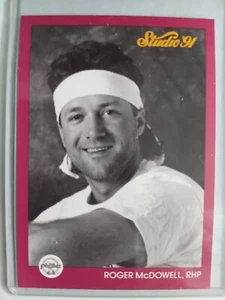 ROGER MCDOWELL PHILADELPHIA PHILLIES 1991 STUDIO BY LEAF BASEBALL CARD #217 - Picture 1 of 1