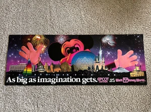 Tan grande como la imaginación se pone. Póster de EPCOT CENTER y todo el mundo de Walt Disney - Imagen 1 de 9