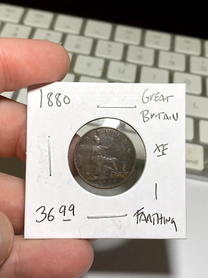 1880 Great Britain 1 Farthing - Image 1 of 2
