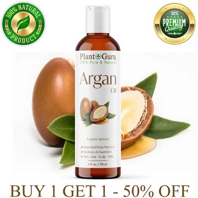 Argan Oil 4 oz. Morocco 100% Pure Natural Unrefined For Hair Growth, Skin, Face - Image 1 of 4