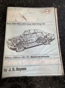 Haynes Manual No. 034 - Rover 2000 (1963-73) & 2200 (1973 to 75). - Picture 1 of 12