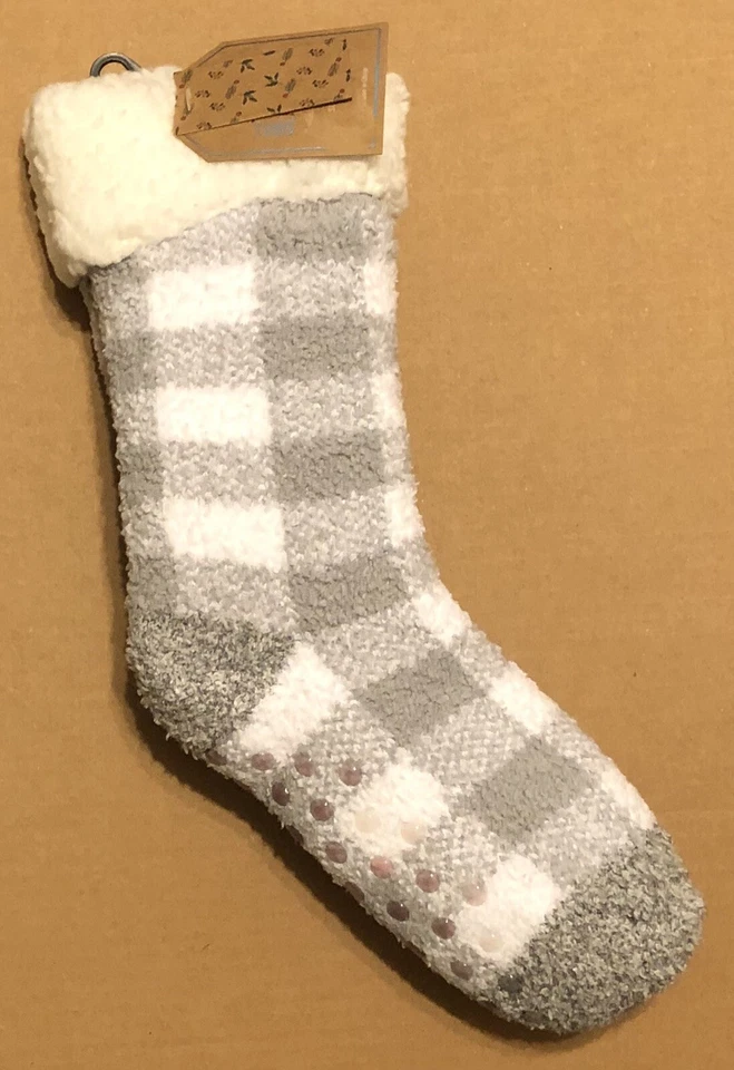 ¡¡Nuevo con etiquetas!! Calcetines acogedores de Navidad Cozy Hub - (gris/blanco) talla 9-11 Foto 1 de 2