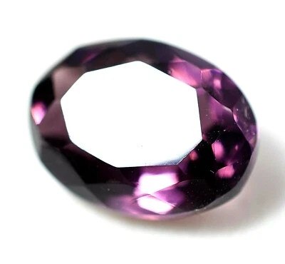 Lab Created 7.25Ct Purple Amethyst Superb GGL Certified Transparent Oval Cut Gem - Image 1 of 4