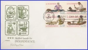 USA4 #1717-20 U/A ARTMASTER FDC BL4 Skilled Hands - Bild 1 von 1