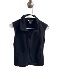 Eddie Bauer Damen Gr. Small Polartec Full Zip Fleece Weste schwarz Taschen weich - Bild 1 von 14