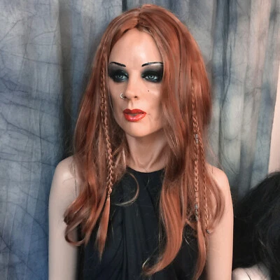 Latexmaske KATE VIKING +PIERCING +WIMPERN +PERÜCKE Queer Crossdresser Frau Maske - Bild 1 von 4