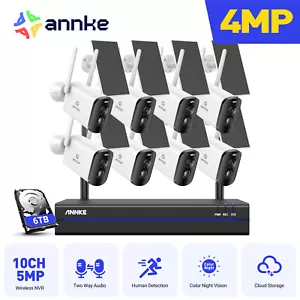 ANNKE 4MP Wireless Security Camera System Wifi Solar Battery Powered 2 Way Audio - Picture 1 of 23
