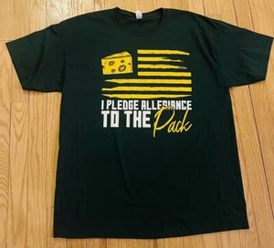 I Pledge Allegiance To The Pack T Shirt Sz XL Green Bay Packers Graphic Tee NFL - Picture 1 of 3