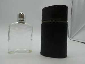 GLASS Bottles - silver colour cap with black case - Picture 1 of 3