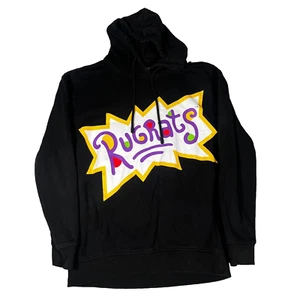 Nickelodeon Rugrats Hoodie Mens Medium Black 90s - Picture 1 of 9