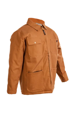 Insulated Heavy Duty Canvas Mens Work Jacket Chore Coat Warm Hand Pockets - Image 1 of 4