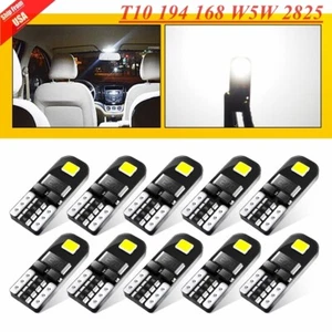 T10 LED License Plate Light Bulb 6000K 240LM Super Bright White 168 2825 194 W5W - Foto 1 di 22