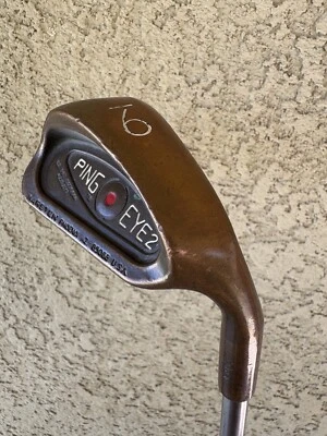 PING EYE 2 RED DOT BeCu COPPER 9 IRON - SANDVIK TITANIUM STIFF FLEX STEEL SHAFT - Image 1 of 4