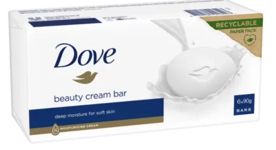 Dove Original Beauty Moisturising Cream Soap Bar Smooth Skin 12 x 90g