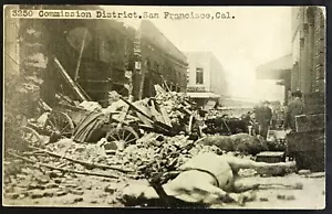 San Francisco 1906 Commission District Erdbeben Cal A58 - Bild 1 von 2