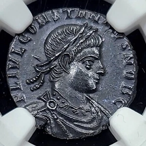 AD 337-361 Roman Empire Constantius II AE3 BI Nummus | NGC Ch AU - Picture 1 of 3