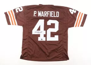 Paul Warfield Signed Cleveland Browns Jersey (Playball Ink Hologram) H.O.F. W.R. - Picture 1 of 7