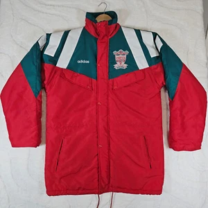 Vintage Adidas Liverpool FC Centenary Bench Coat 1992 Size Large L Rare LFC - Picture 1 of 21