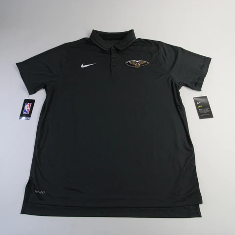 New Orleans Pelicans Nike NBA Authentics Dri-Fit Polo Men's Dark Gray New Cover