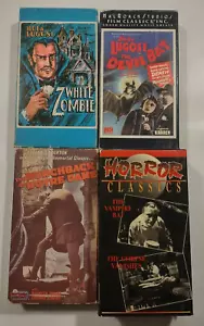 Horror VHS Lot Classics Devil Bat Vampire Corpse Vanishes Hunchback Notre Dame - Foto 1 di 6