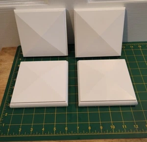 4 - Azek Premium 5" x 5" Pyramid Post Or Fence Caps - White Composite  - Picture 1 of 7