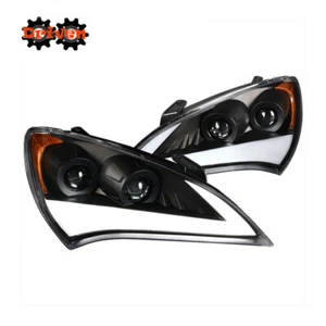 For: 10-12 Hyundai Genesis Coupe Black Projector Headlight w/LED Turn Signal SEQ - Bild 1 von 4