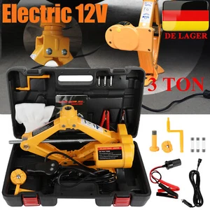 3T 12V Elektrisch Wagenheber Doppelköpfe Rangierwagenheber KFZ Heber Autoheber - Bild 1 von 14