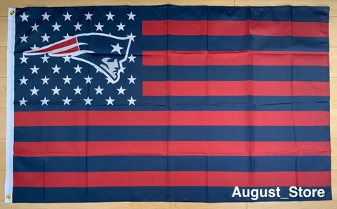New England Patriots 3x5 ft Flag Banner NFL Stars & Stripes Cover