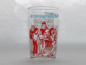 Vintage 1973 Archie Comics "Betty and Veronica Give a Party" Trinkglas - Bild 1 von 4
